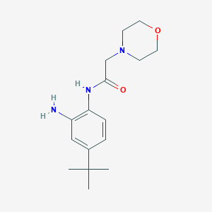 molecular formula C16H25N3O2 B1273093 N-(2-氨基-4-叔丁基苯基)-2-(吗啉-4-基)乙酰胺 CAS No. 287927-90-6