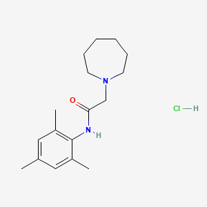 1H-Azepine-1-acetamide, hexahydro-N-(2,4,6-trimethylphenyl)-, monohydrochloride