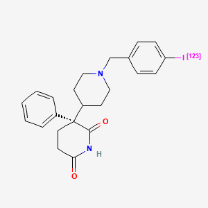 molecular formula C23H25IN2O2 B12730948 Iododexetimide I-123 CAS No. 119391-70-7