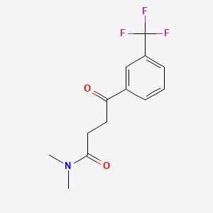 Propionamide, N,N-dimethyl-3-(m-(trifluoromethyl)benzoyl)-