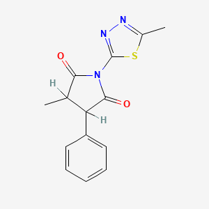 3-Methyl-1-(5-methyl-1,3,4-thiadiazol-2-yl)-4-phenyl-2,5-pyrrolidinedione