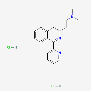 3,4-Dihydro-N,N-dimethyl-1-(2-pyridinyl)-3-isoquinolineethanamine dihydrochloride