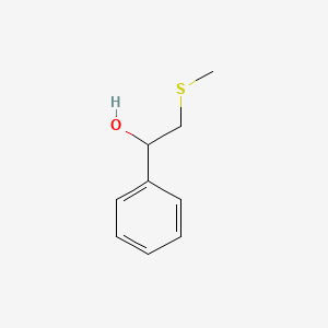 molecular formula C9H12OS B12731015 1-Phenyl-2-(methylthio)ethanol CAS No. 7714-93-4