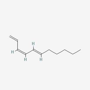 molecular formula C11H18 B12731019 1,3,5-Undecatriene, (E,Z)- CAS No. 51447-08-6