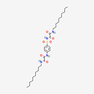 Ethanediamide, N-decyl-N'-((4-(((decylamino)oxoacetyl)amino)phenyl)sulfonyl)-