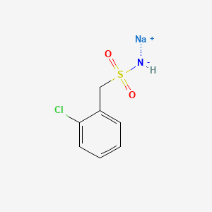 molecular formula C7H7ClNNaO2S B12731037 o-Chlorobenzylsulfonamide sodium CAS No. 89782-71-8