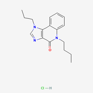 4H-Imidazo(4,5-c)quinolin-4-one, 1,5-dihydro-5-butyl-1-propyl-, monohydrochloride