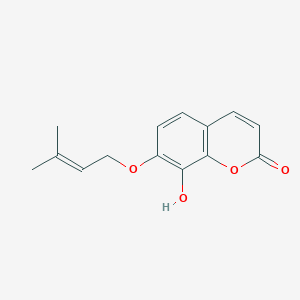 8-Hydroxy-7-((3-methyl-2-butenyl)oxy)-2H-1-benzopyran-2-one