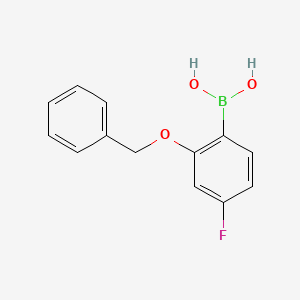B1273113 2-Benzyloxy-4-fluorophenylboronic acid CAS No. 848779-87-3