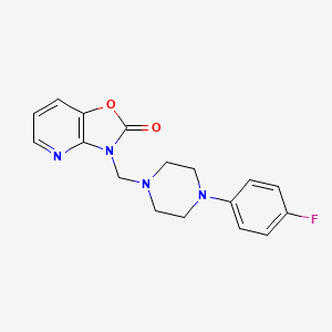 Oxazolo(4,5-b)pyridin-2(3H)-one, 3-((4-(4-fluorophenyl)-1-piperazinyl)methyl)-