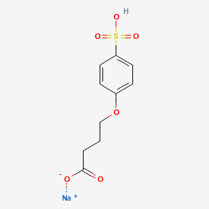 Butanoic acid, 4-(4-sulfophenoxy)-, monosodium salt