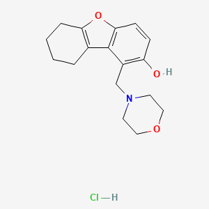 2-Dibenzofuranol, 6,7,8,9-tetrahydro-1-(4-morpholinylmethyl)-, hydrochloride