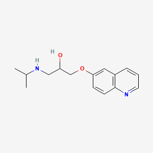 1-((1-Methylethyl)amino)-3-(6-quinolinyloxy)-2-propanol