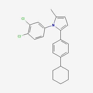 1H-Pyrrole, 2-(4-cyclohexylphenyl)-1-(3,4-dichlorophenyl)-5-methyl-