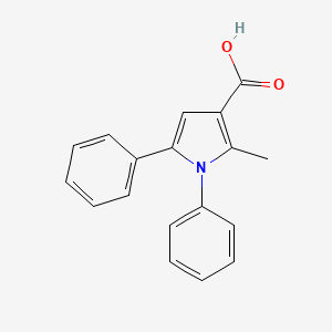 molecular formula C18H15NO2 B1273135 2-甲基-1,5-二苯基-1H-吡咯-3-羧酸 CAS No. 109812-64-8