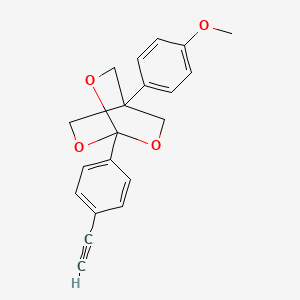 2,6,7-Trioxabicyclo(2.2.2)octane, 1-(4-ethynylphenyl)-4-(4-methoxyphenyl)-