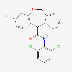 3-Bromo-N-(2,6-dichlorophenyl)-6,11-dihydrodibenz(b,e)oxepin-11-carboxamide