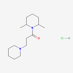 2,6-Dimethyl-1-(3-piperidinopropionyl)piperidine hydrochloride