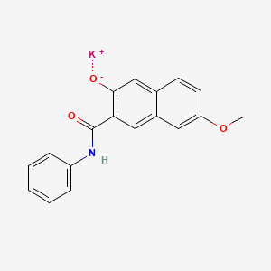 2-Naphthalenecarboxamide, 3-hydroxy-7-methoxy-N-phenyl-, monopotassium salt