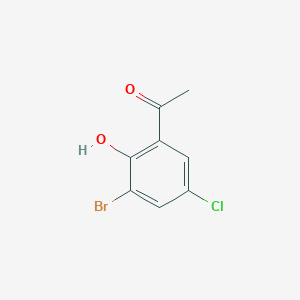 molecular formula C8H6BrClO2 B1273138 3'-Bromo-5'-chloro-2'-hydroxyacetophenone CAS No. 59443-15-1