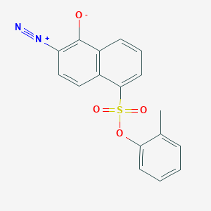 molecular formula C17H12N2O4S B12731385 o-Tolyl 6-diazo-5,6-dihydro-5-oxonaphthalene-1-sulphonate CAS No. 83803-86-5