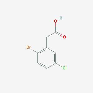 molecular formula C8H6BrClO2 B1273139 2-溴-5-氯苯乙酸 CAS No. 81682-38-4