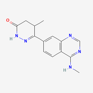 4,5-Dihydro-5-methyl-6-(4-(methylamino)-7-quinazolinyl)-3(2H)-pyridazinone