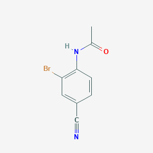 molecular formula C9H7BrN2O B1273144 2'-Bromo-4'-cyanoacetanilide CAS No. 656834-86-5