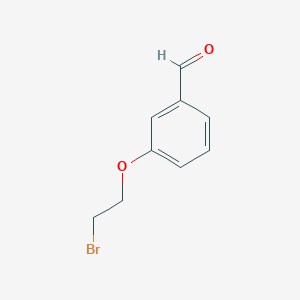 molecular formula C9H9BrO2 B1273146 3-(2-溴乙氧基)苯甲醛 CAS No. 186191-19-5