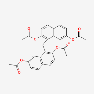 2,7-Naphthalenediol, 1,1'-methylenebis-, tetraacetate