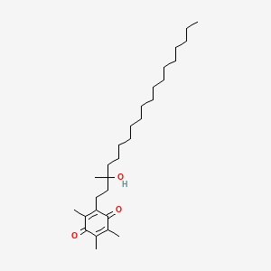 2-(3-Hydroxy-3-methylnonadecyl)-3,5,6-trimethyl-2,5-cyclohexadiene-1,4-dione