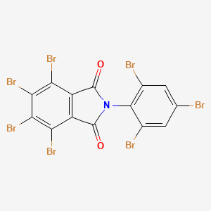 molecular formula C14H2Br7NO2 B12731504 1H-Isoindole-1,3(2H)-dione, 4,5,6,7-tetrabromo-2-(2,4,6-tribromophenyl)- CAS No. 37710-57-9