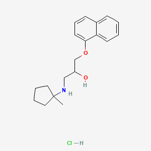 1-((1-Methylcyclopentyl)amino)-3-(1-naphthalenyloxy)-2-propanol hydrochloride