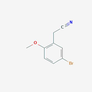 molecular formula C9H8BrNO B1273152 5-溴-2-甲氧基苯乙腈 CAS No. 7062-40-0