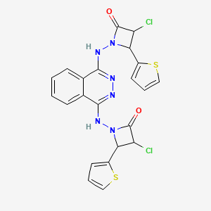 1,1'-(1,4-Phthalazinediyldiimino)bis(3-chloro-4-(2-thienyl)-2-azetidinone)