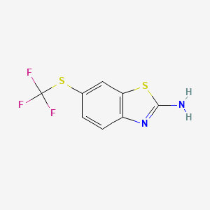 molecular formula C8H5F3N2S2 B1273160 2-氨基-6-(三氟甲硫基)苯并噻唑 CAS No. 326-45-4