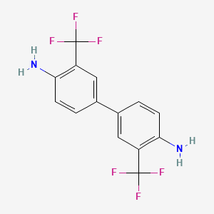 molecular formula C14H10F6N2 B1273166 3,3'-Bis(trifluoromethyl)benzidine CAS No. 346-88-3