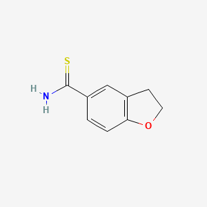 molecular formula C9H9NOS B1273167 2,3-二氢-1-苯并呋喃-5-羰基硫脲 CAS No. 306936-08-3