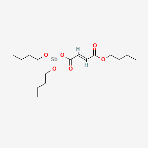 2-Butenoic acid, 4-((dibutoxystibino)oxy)-4-oxo-, butyl ester, (2Z)-