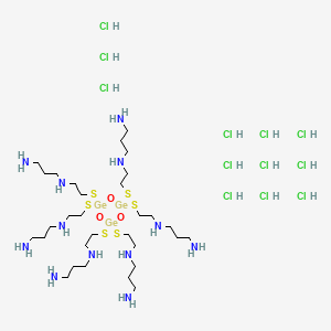 1,3-Propanediamine, N,N'',N'''',N'''''',N'''''''',N''''''''''-(1,3,5,2,4,6-trigermin-2,4,6-triylidenehexakis(thio-2,1-ethanediyl))hexakis-, dodecahydrochloride