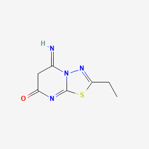 5,6-Dihydro-2-ethyl-5-imino-7H-1,3,4-thiadiazolo(3,2-a)pyrimidin-7-one