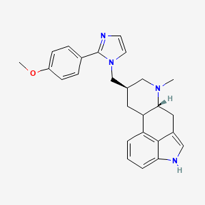 8-((2-(4-Methoxyphenyl)-1H-imidazol-1-yl)methyl)-6-methylergoline (8-beta)-