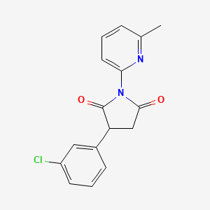 3-(3-Chlorophenyl)-1-(6-methyl-2-pyridinyl)-2,5-pyrrolidinedione