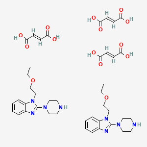 (E)-but-2-enedioic acid;1-(2-ethoxyethyl)-2-piperazin-1-ylbenzimidazole