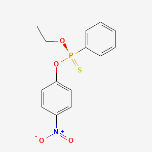 Ethyl p-nitrophenyl benzenethiophosphonate, (+)-