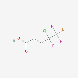 molecular formula C5H5BrClF3O2 B1273182 5-溴-4-氯-4,5,5-三氟戊酸 CAS No. 232602-79-8