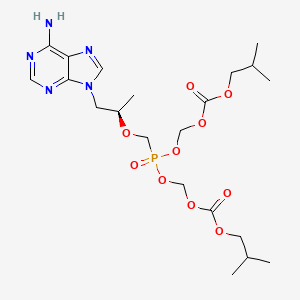 2,4,6,8-Tetraoxa-5-phosphanonanedioic acid, 5-((2-(6-amino-9H-purin-9-yl)-1-methylethoxy)methyl)-, bis(2-methylpropyl) ester, 5-oxide, (R)-