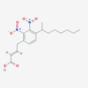 4-((1-Methylheptyl)dinitrophenyl)-2-butenoic acid