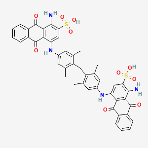 4,4'-(Methylenebis((3,5-dimethyl-4,1-phenylene)imino))bis(1-amino-9,10-dihydro-9,10-dioxoanthracene-2-sulphonic acid)