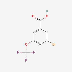 molecular formula C8H4BrF3O3 B1273186 3-溴-5-(三氟甲氧基)苯甲酸 CAS No. 453565-90-7